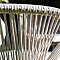 "Милан" плетеный стул из роупа (веревки), каркас белый, цвет бежевый