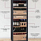 Мультитемпературный винный шкаф, LaSommeliere модель VIP330V FA/MA