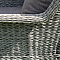 "Гляссе" кресло плетеное из искусственного ротанга (гиацинт), цвет графит