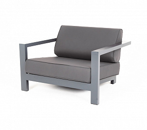 "Гранада" кресло алюминиевое, цвет серый