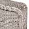 "Равенна" плетеное кресло из искусственного ротанга (гиацинт), цвет серый