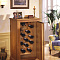 Шкаф для хранения вина OAK-W60C (Вместимость-60 бут., дверь-стекло, тон дуба- J07 черешня )
