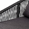 "Канны" кресло плетеное из роупа (веревки), цвет темно-серый